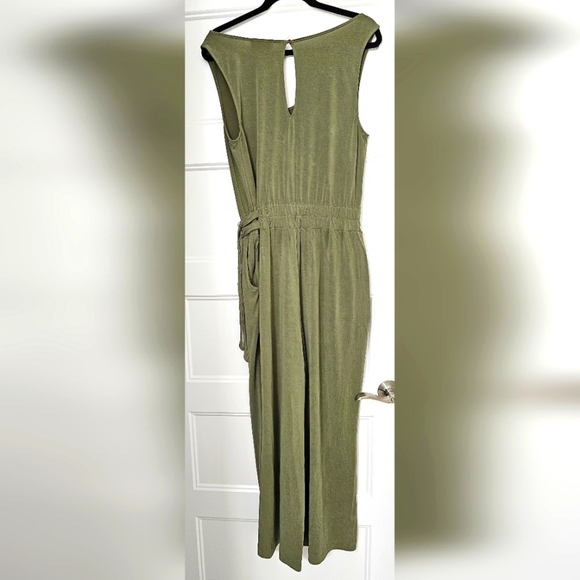 Saturday Sunday Olive Green Jumpsuit by Athropologie sz medium - Picture 3 of 6